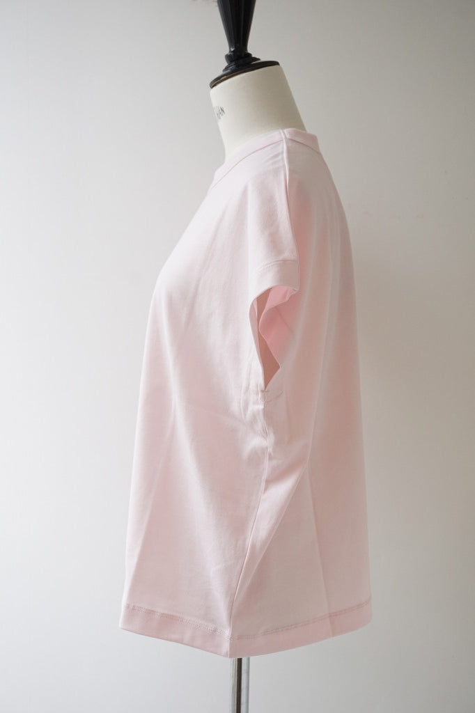 TRAVAIL MANUEL(トラバイユマニュアル) クラシック天竺フレンチT　PINK