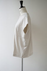 再入荷　TRAVAIL MANUEL(トラバイユマニュアル) クラシック天竺フレンチT　OYSTER