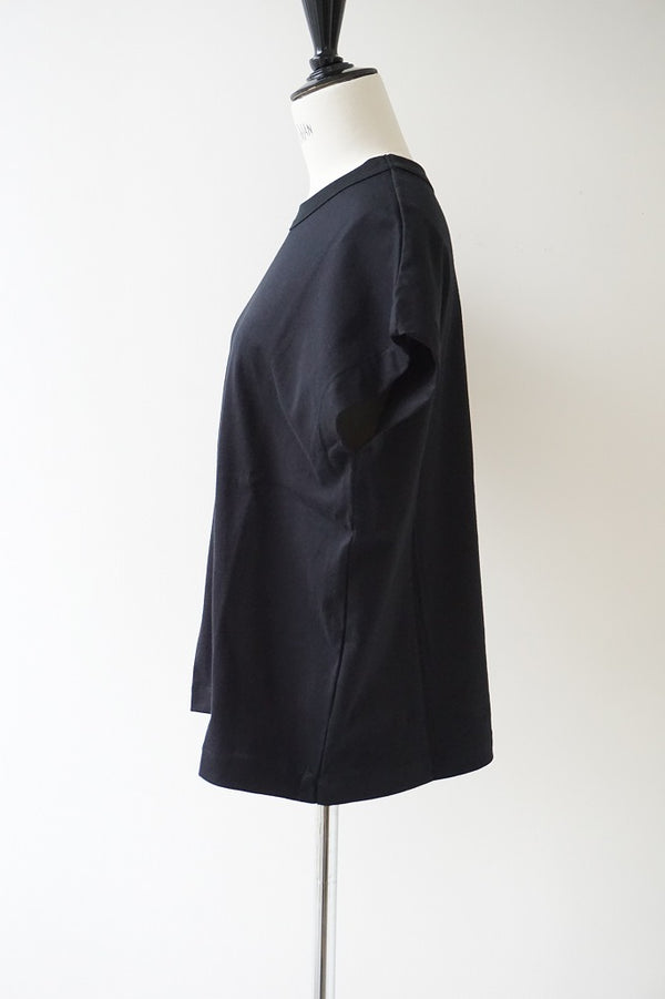 TRAVAIL MANUEL(トラバイユマニュアル) クラシック天竺フレンチT　BLACK