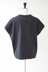 TRAVAIL MANUEL(トラバイユマニュアル) クラシック天竺フレンチT　BLACK