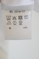TRAVAIL MANUEL(トラバイユマニュアル) クラシック天竺スリットT　WHITE