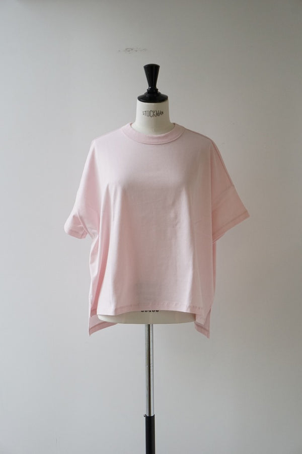 TRAVAIL MANUEL(トラバイユマニュアル) クラシック天竺スリットT　PINK