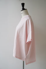 TRAVAIL MANUEL(トラバイユマニュアル) クラシック天竺スリットT　PINK