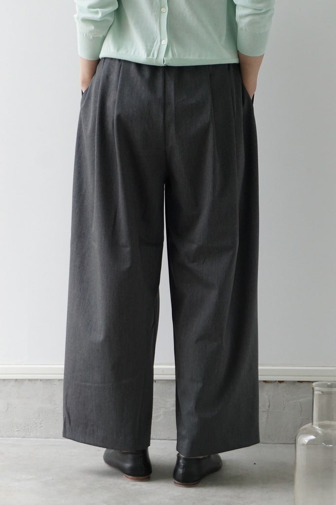 mizuiro-ind(ミズイロインド)high waist tuck PT　gray