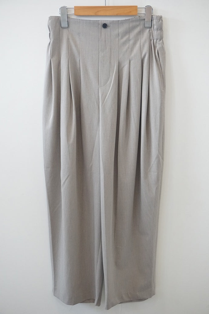 mizuiro-ind(ミズイロインド)high waist tuck PT　beige