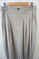 mizuiro-ind(ミズイロインド)high waist tuck PT　beige