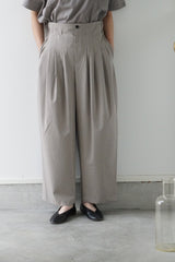 mizuiro-ind(ミズイロインド)high waist tuck PT　beige