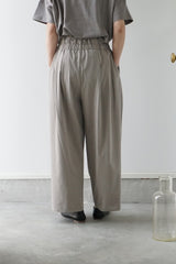 mizuiro-ind(ミズイロインド)high waist tuck PT　beige