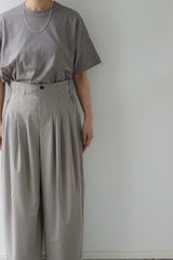 TRAVAIL MANUEL(トラバイユマニュアル) クラシック天竺スリットT　GRYBEIGE
