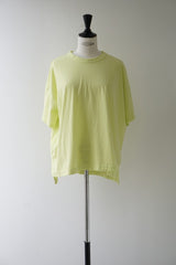 prit（プリット）30/1リサイクルムラ糸天竺　5分袖ワイドTシャツ