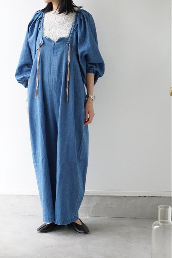 si-si-si comfort(スースースーコンフォート) WIDE OVERALLS BREECH BLUE