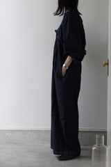 si-si-si comfort(スースースーコンフォート) WIDE OVERALLS BLUE