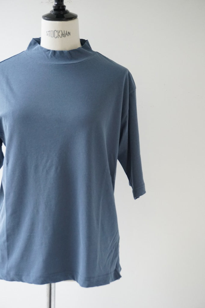 HAU(ハウ)　tops compact　neck　ブルー