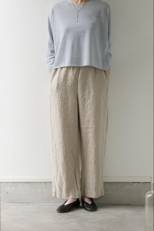 prit（プリット）40/1フレンチリネンキャンバス　パジャマパンツ　キナリ