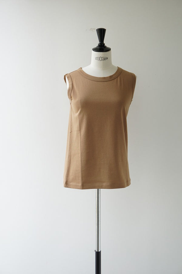 再入荷　Nouvelles du paradis(ヌーベルドゥパラディ)50/2ソフト天竺タンクトップ Beige
