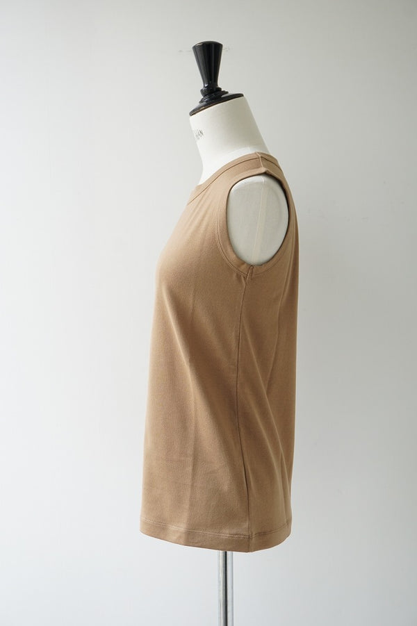 再入荷　Nouvelles du paradis(ヌーベルドゥパラディ)50/2ソフト天竺タンクトップ Beige