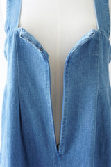 si-si-si comfort(スースースーコンフォート) WIDE OVERALLS BREECH BLUE