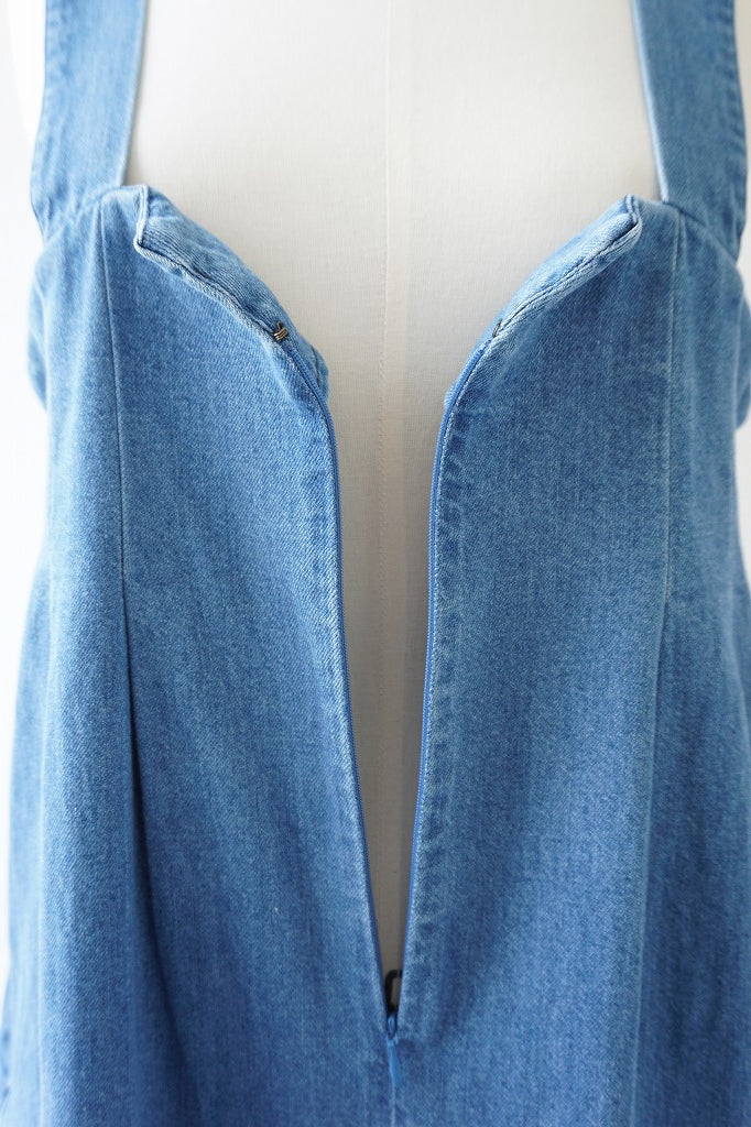 si-si-si comfort(スースースーコンフォート) WIDE OVERALLS BREECH BLUE