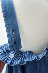 si-si-si comfort(スースースーコンフォート) WIDE OVERALLS BREECH BLUE