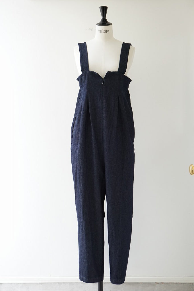 si-si-si comfort(スースースーコンフォート) WIDE OVERALLS BLUE