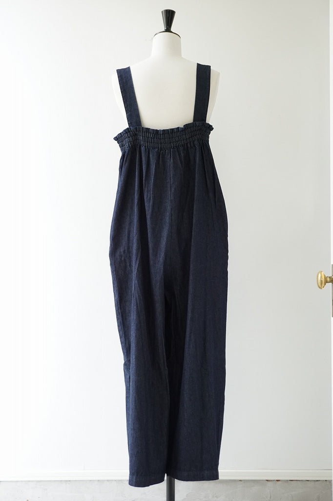 si-si-si comfort(スースースーコンフォート) WIDE OVERALLS BLUE
