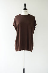 LIFiLL(リフィル) WOOLISH FRENCH SLEEVE TEE　BROWN