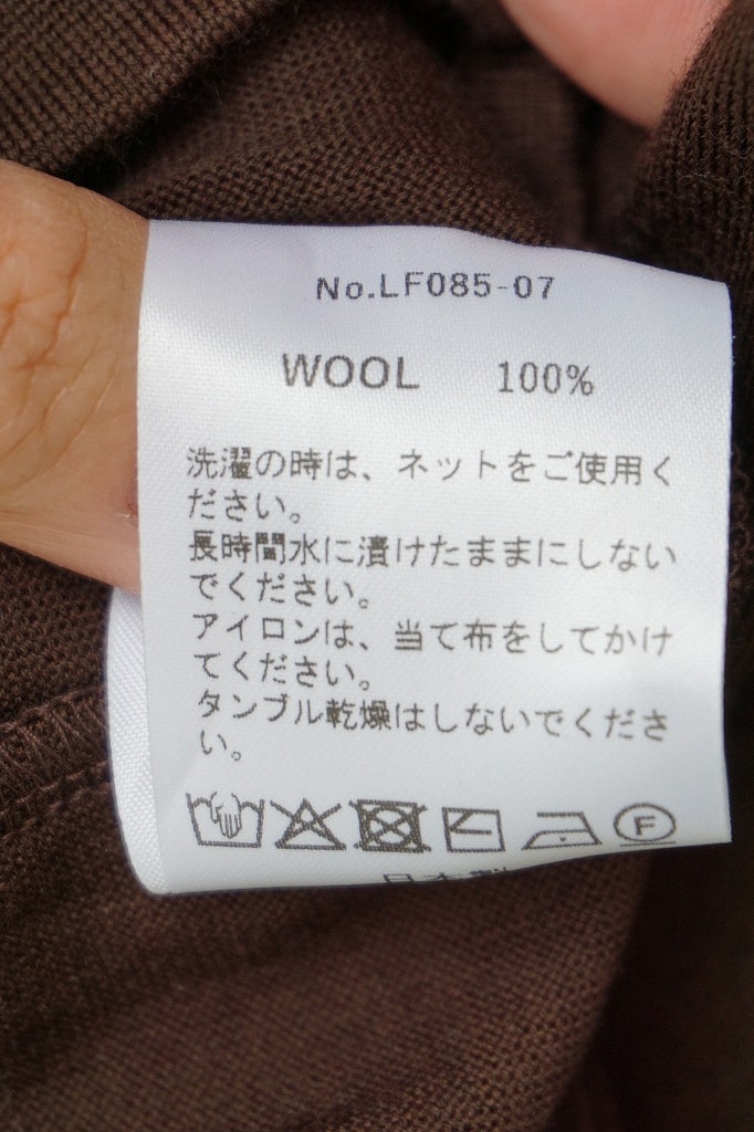 LIFiLL(リフィル) WOOLISH FRENCH SLEEVE TEE　BROWN