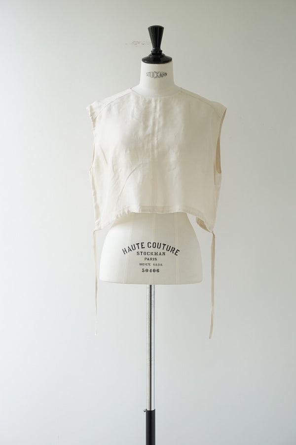 a'nuke(アンヌーク)Sleeveless Drawstring Tops IVR