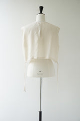 a'nuke(アンヌーク)Sleeveless Drawstring Tops IVR