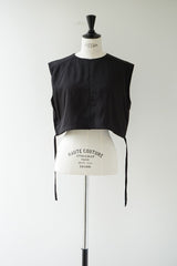a'nuke(アンヌーク)Sleeveless Drawstring Tops BLK