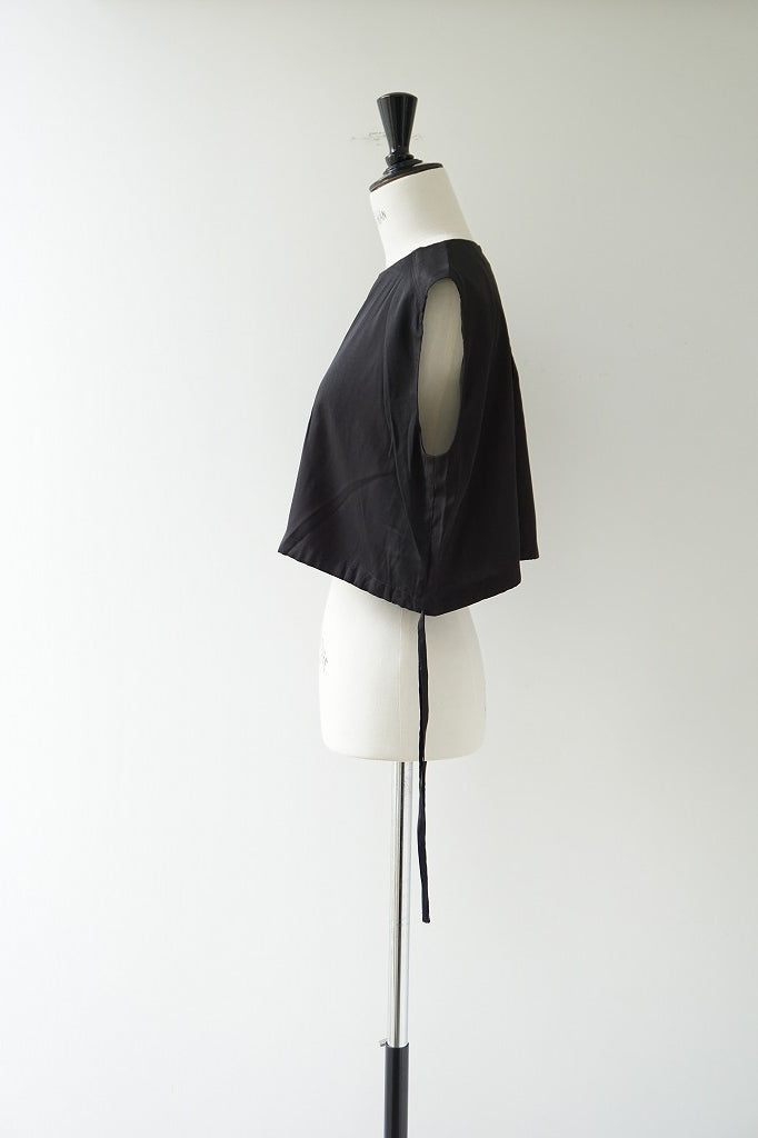 a'nuke(アンヌーク)Sleeveless Drawstring Tops BLK