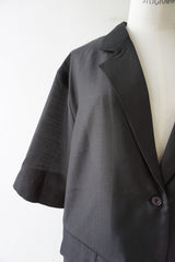 a'nuke(アンヌーク)　Sheer Halfsleeve Jacket 在庫はカラーサイズ欄参照