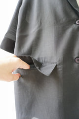 a'nuke(アンヌーク)　Sheer Halfsleeve Jacket 在庫はカラーサイズ欄参照