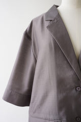 a'nuke(アンヌーク)　Sheer Halfsleeve Jacket 在庫はカラーサイズ欄参照