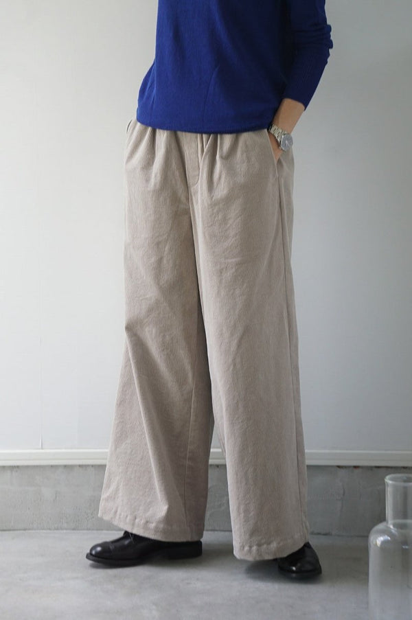 maison de soil(メゾンドソイル)　11WALE CORDUROY EASY WIDE PANTS