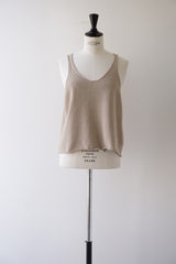 mizuiro-ind(ミズイロインド) U neck short vest