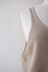 mizuiro-ind(ミズイロインド) U neck short vest
