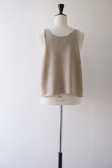 mizuiro-ind(ミズイロインド) U neck short vest