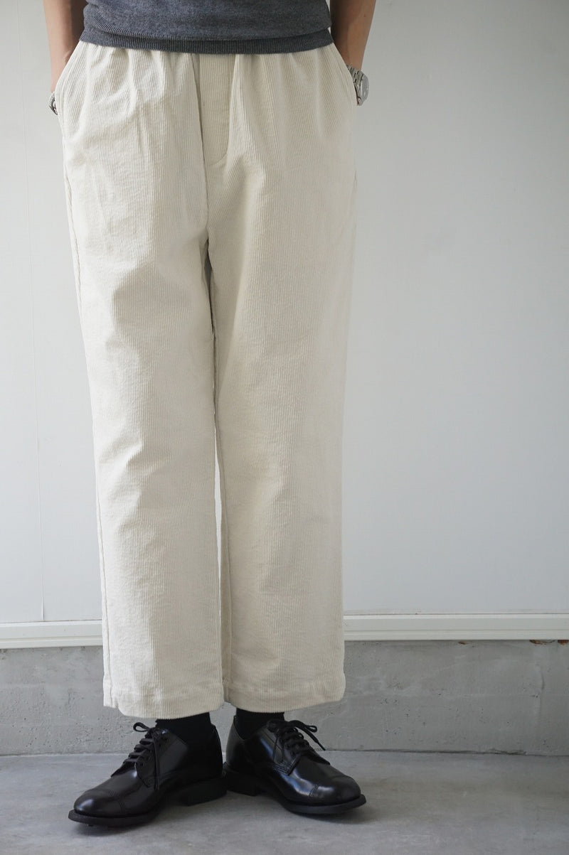 maison de soil(メゾンドソイル)　11WALE CORDUROY EASY YAPERD PANTS