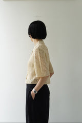 TODAYFUL（トゥデイフル）Lace Knit ShIrts CRM　在庫はお問合せください