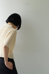 TODAYFUL（トゥデイフル）Lace Knit ShIrts CRM　在庫はお問合せください