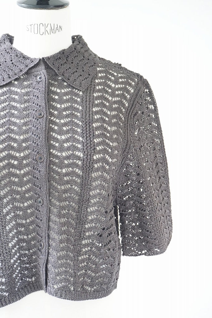 TODAYFUL（トゥデイフル）Lace Knit ShIrts C.GRY　在庫はお問合せください