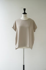 再入荷　TRAVAIL MANUEL(トラバイユマニュアル) ポリエステルべネ　フレンチブラウス