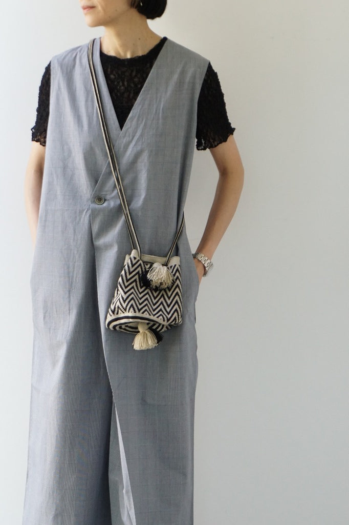 PARIS DE AOUNE(パリドゥアオウネ)リンクルシャーリング　Tシャツ  シロ