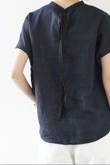 再入荷　fog linen work(フォグリネンワーク)　サイミトップ　ニュイ