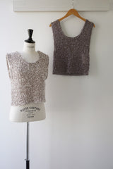 a'nuke(アンヌーク)　Mixyarn Knit Vest 在庫はカラーサイズ欄参照
