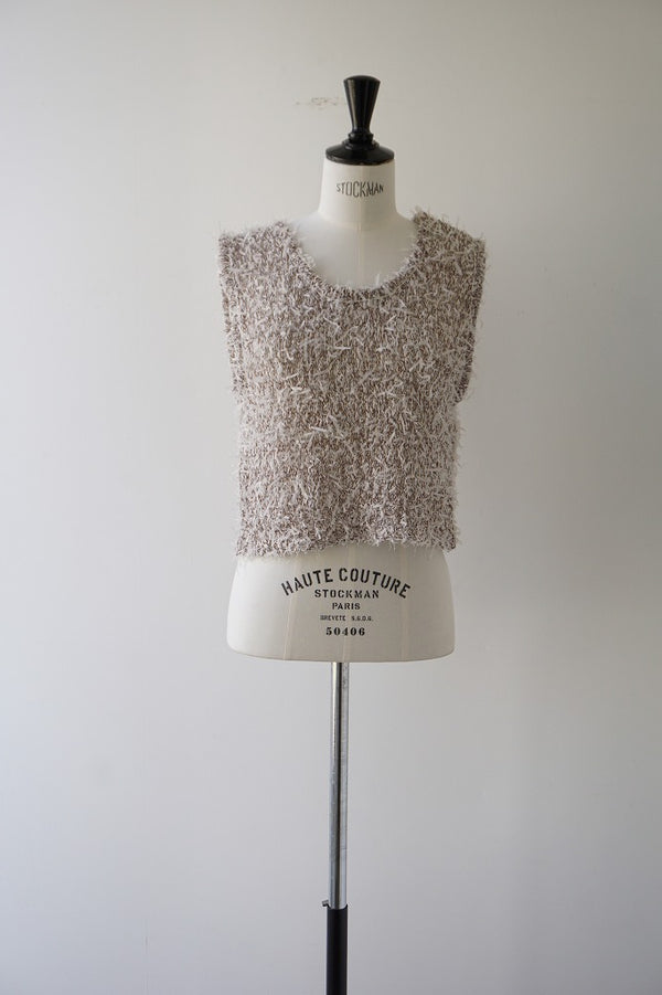 a'nuke(アンヌーク) Mixyarn Knit Vest 在庫はカラーサイズ欄参照