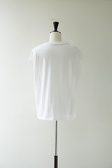 再入荷　LIFiLL(リフィル) COTTONY SLEEVELESS TEE　WHITE