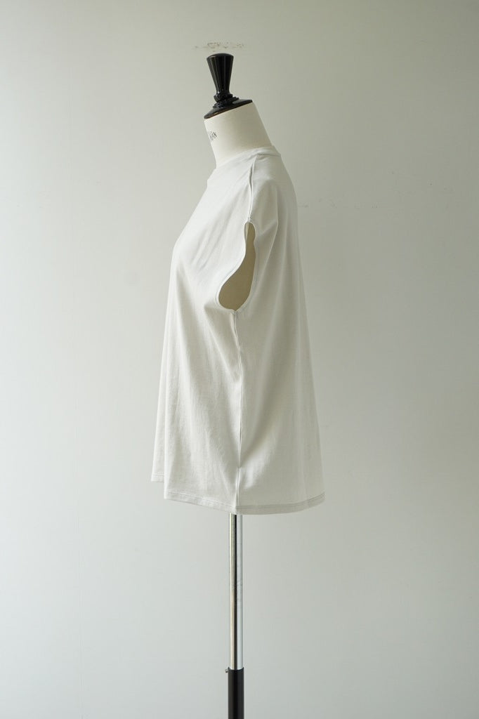 再入荷　LIFiLL(リフィル) COTTONY SLEEVELESS TEE　LIGHT GREY