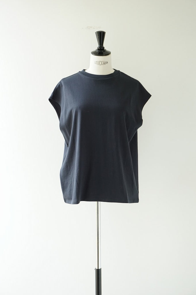 再入荷　LIFiLL(リフィル) COTTONY SLEEVELESS TEE　GREYSH NAVY